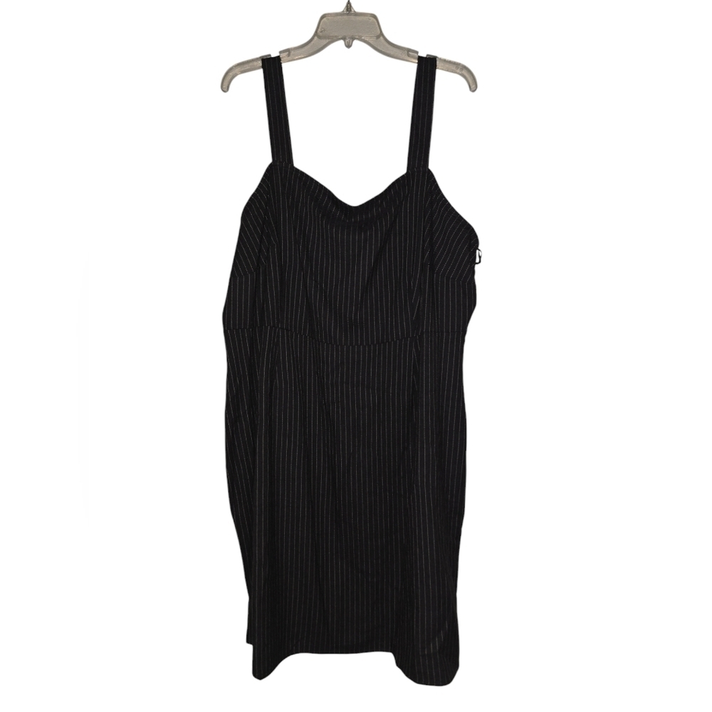 Women's Ava And Viv, Size 2x,Black Striped Dress, NWT!! - Picture 2 of 4